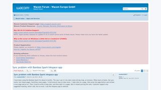 
                            6. Sync problem with Bamboo Spark Inkspace app - Wacom Forum - Wacom ...