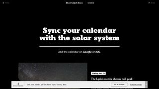 
                            11. Sync your calendar with the solar system - The New York Times