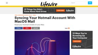 
                            8. Sync Your Hotmail Account With MacOS Mail - Lifewire