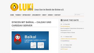 
                            7. Syncen mit Baïkal – CalDAV und CardDAV Server – LUKi e.V.