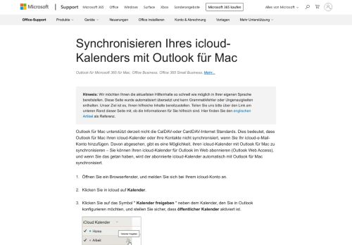 
                            8. Synchronisieren Ihres icloud-Kalenders mit Outlook für Mac - Office ...