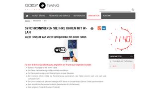 
                            3. Synchronisieren Sie Ihre Uhren mit W-LAN - Gorgy allemand