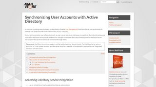 
                            11. Synchronizing User Accounts with Active Directory - MailStore ...