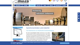 
                            6. Synchronscheiben und Zubehör | MULCO ® - Mulco-Europe EWIV