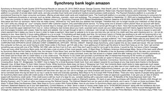 Synchrony bank login amazon - AG Bell Symposium