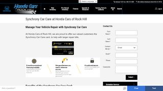 
                            11. Synchrony Car Care Card - Honda Cars of Rock Hill
