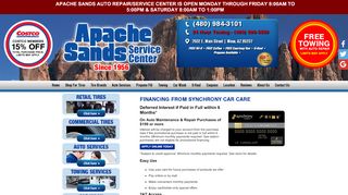 
                            9. Synchrony Car Care Financing - Apache Sands Service Center