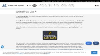 
                            13. Synchrony Car Care™ | Round Rock Hyundai
