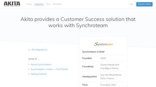 
                            4. Synchroteam - Akita—Customer Success Software