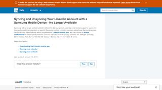 
                            13. Syncing and Unsyncing Your LinkedIn Account with a ...
