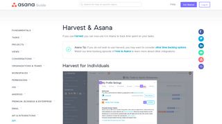 
                            5. Syncing Asana with Harvest | Product guide · Asana