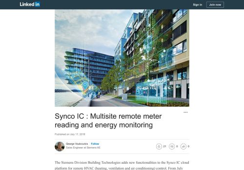 
                            13. Synco IC : Multisite remote meter reading and energy monitoring