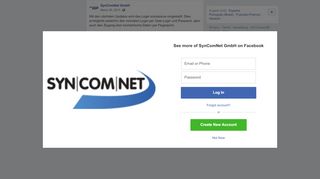 
                            10. SynComNet GmbH - Mit den nächsten Updates wird das Login ...