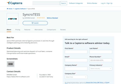 
                            5. SyncroTESS Reviews and Pricing - 2019 - Capterra