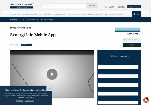 
                            10. Synergi Life Mobile App - Hydrocarbons Technology