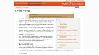 
                            5. SynergyHowto - Community Help Wiki - Ubuntu Documentation