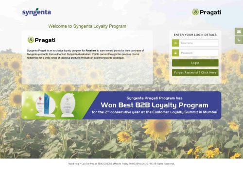 
                            4. Syngenta Loyalty Program - Login