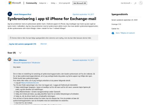 
                            7. Synkronisering i app til iPhone for Exchange-mail - Microsoft ...