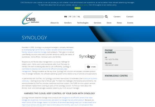 
                            7. Synology - Available at CMS Distribution