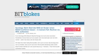 
                            10. Synology: Beim Start des NAS ein Script ausführen - BITblokes