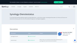 
                            12. Synology-Dienststatus | Synology Inc.