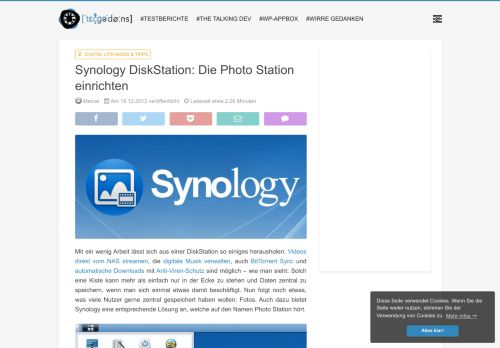 
                            10. Synology DiskStation: Die Photo Station einrichten - Tchgdns.de