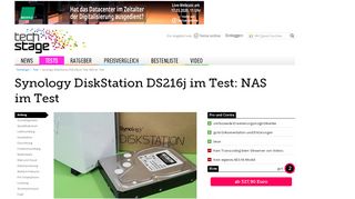 
                            10. Synology DiskStation DS216j im Test: NAS im Test | TechStage