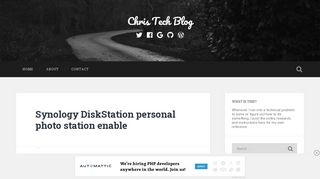 
                            13. Synology DiskStation personal photo station enable – Chris Tech Blog