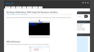 
                            4. Synology-Diskstation: SSH-Login für Benutzer erlauben – ascii_ch