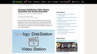 
                            9. Synology DiskStation: Video Station einrichten und via NAS fernsehen ...