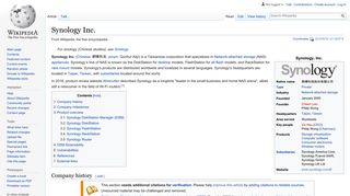 
                            8. Synology Inc. - Wikipedia