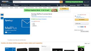
                            12. Synology MailPlus 5 Licenses Server: Amazon.de: Elektronik