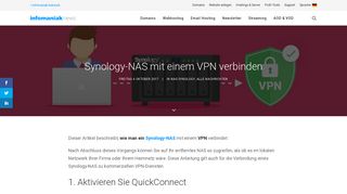 
                            8. Synology-NAS mit einem VPN verbinden • Infomaniak