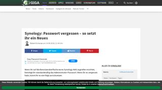 
                            12. Synology: Passwort vergessen – so setzt ihr ein Neues – GIGA