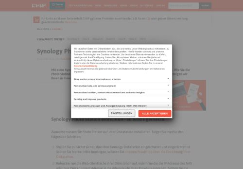 
                            6. Synology Photo Station einrichten - so geht's - CHIP
