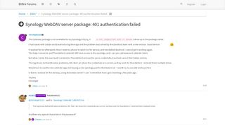 
                            6. Synology WebDAV server package: 401 authentication failed ...