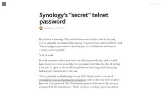 
                            3. Synology's 