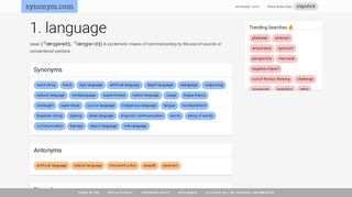 
                            8. Synonyms and Antonyms for sign-language | Synonym.com