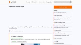 
                            12. Synopsys Solvnet Login