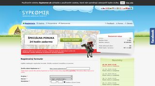 
                            6. Sypkomer.sk :: Registrácia