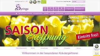 
                            10. Syringa Pflanzen: Versand für Duftpflanzen, Kräuter und Samen