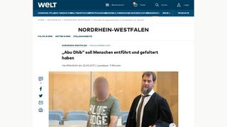 
                            7. Syrischer Kriegsverbrecher in Düsseldorf vor Gericht - WELT