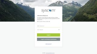 
                            2. Syscom kundeportal - Logg inn - Pureservice