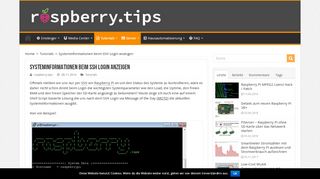 
                            3. Sysinfos beim SSH Login - raspberry.tips
