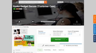 
                            10. Syska Gadget Secure (Customer Care) - Mobile Phone Insurance ...
