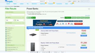 
                            11. Syska Power Pro 200 20000 mAh Power Bank Best Price in India ...