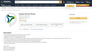 
                            10. Syska Smart Home: Amazon.in: Alexa Skills