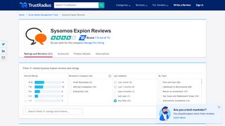 
                            10. Sysomos Expion Reviews & Ratings | TrustRadius