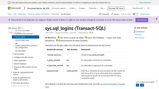 
                            2. sys.sql_logins (Transact-SQL) - SQL Server | Microsoft Docs