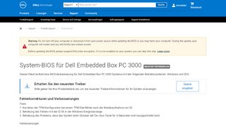 
                            11. System-BIOS für Dell Embedded Box PC 3000 | Dell Deutschland